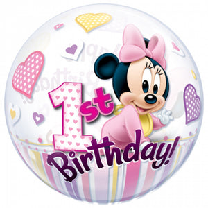 Minnie mouse ballon - 1 ste verjaardag