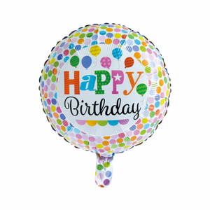 Happy birthday ballon dots